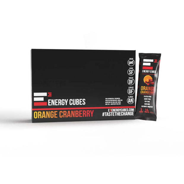 Orange Cranberry E3 Energy Cubes