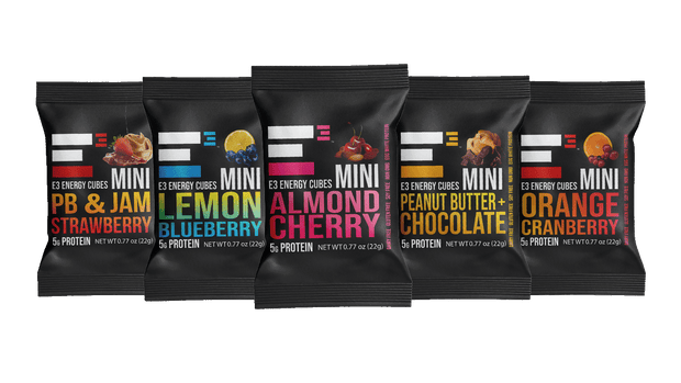MINI E3 Energy Cubes Variety Pack - Mini Protein Bars (20 minis)