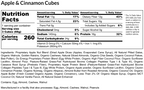 Apple Cinnamon E3 Energy Cubes | High-Fiber, All-Natural Protein Bars (12 bars)