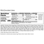 Peanut Butter & Chocolate E3 Energy Cubes | High-Fiber, All-Natural Protein Bars (12 bars)