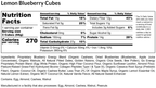Lemon Blueberry E3 Energy Cubes | High-Fiber, All-Natural Protein Bars (12 bars)