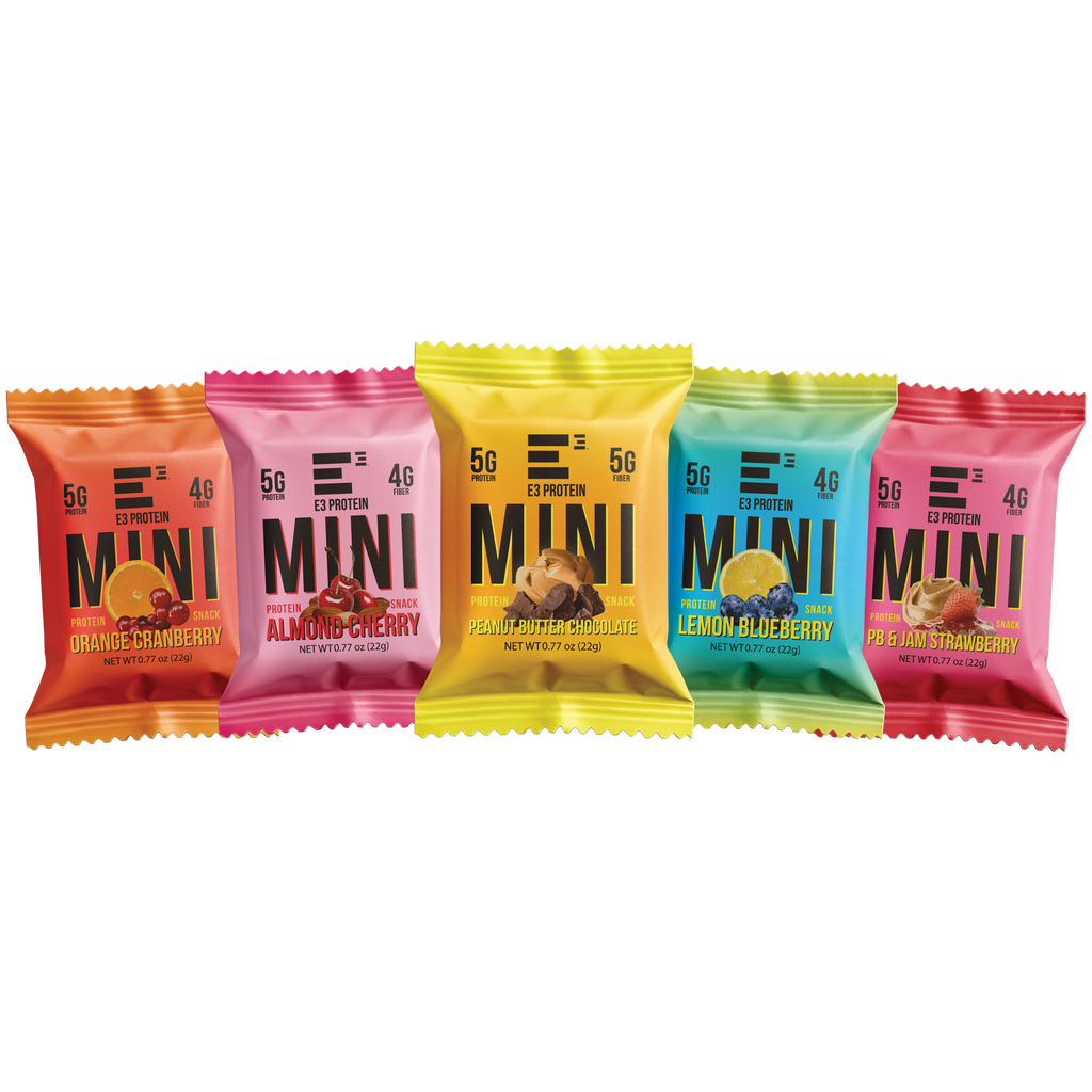 MINI E3 Energy Cubes Variety Pack - Mini Protein Bars (20 minis)