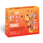 Orange Cranberry E3 Energy Cubes | High-Fiber, All-Natural Protein Bars (12 bars)