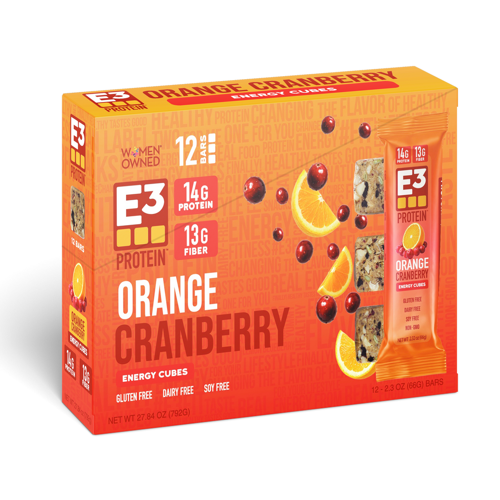 Orange Cranberry Protein Bars - Gluten-Free, Soy-Free, & Dairy