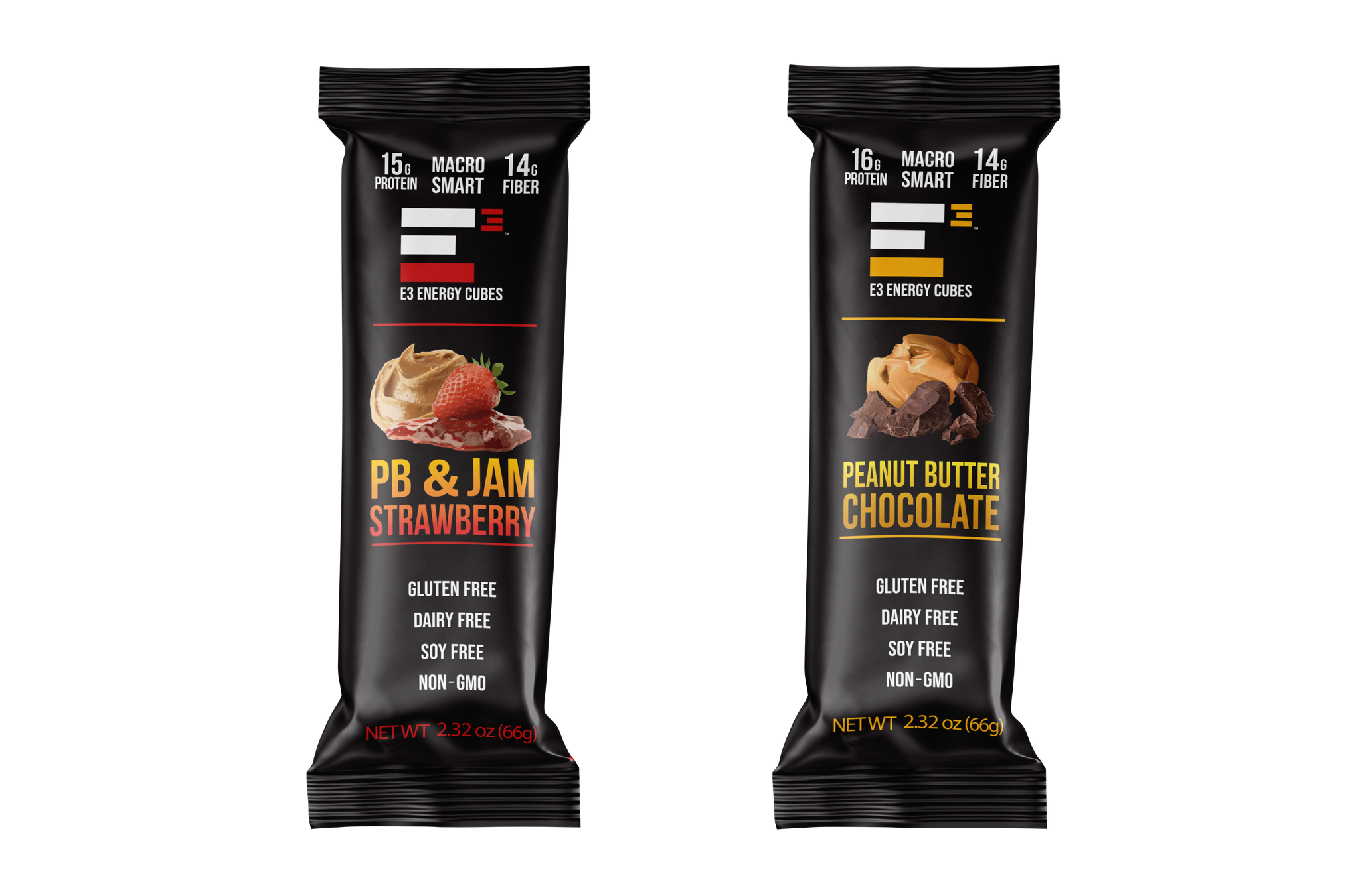 Peanut Butter Lovers Pack (12 bars) – E3 ENERGY CUBES