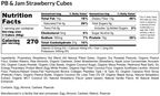 PB & Jam Strawberry E3 Energy Cubes | High-Fiber, All-Natural Protein Bars (12 bars)